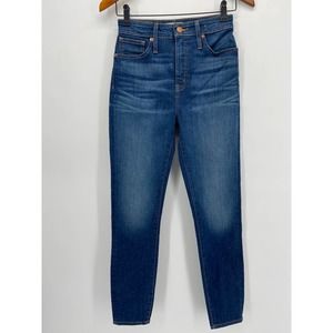 Madewell Medium Wash Curvy High Rise Skinny Jean